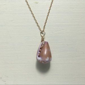 Hawaiian Cone Shell Gold Filled Pendant & Chain